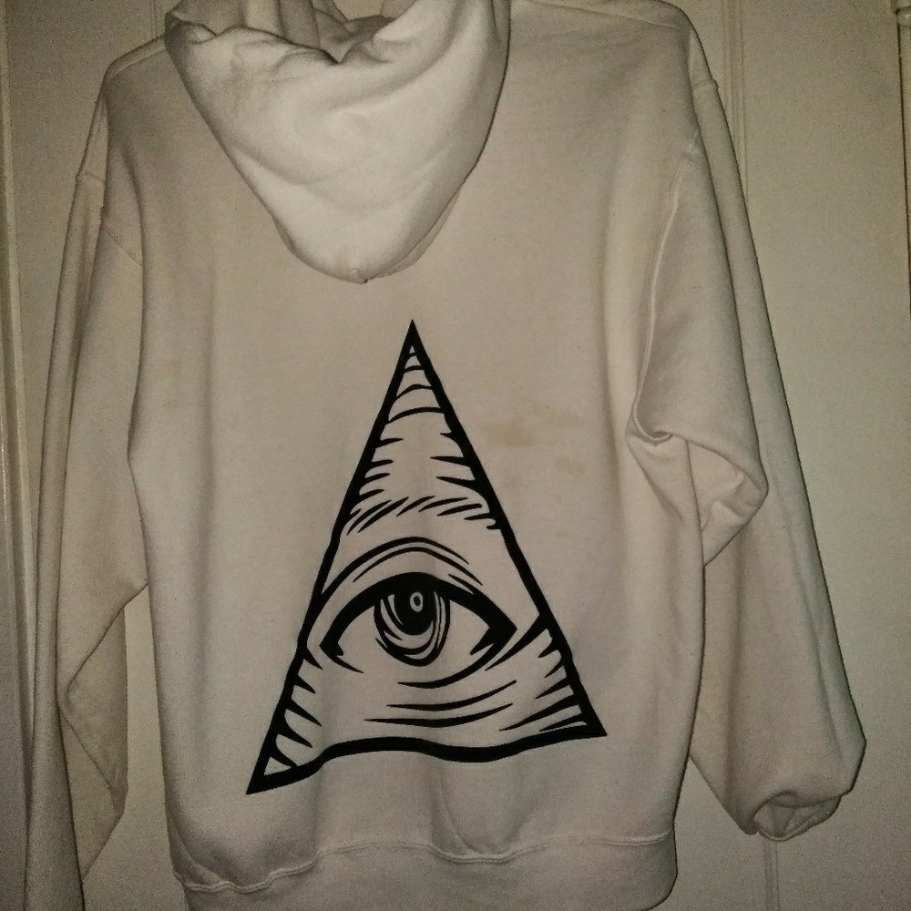 White tisa/Illuminati hoodie